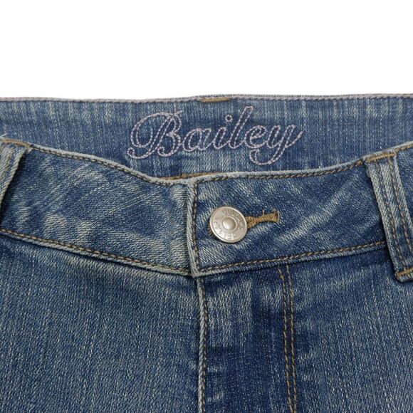 Delias Bailey Straight Crop Jeans Size 7/8 Juniors Distressed Measures 31 x 25 - Picture 8 of 9